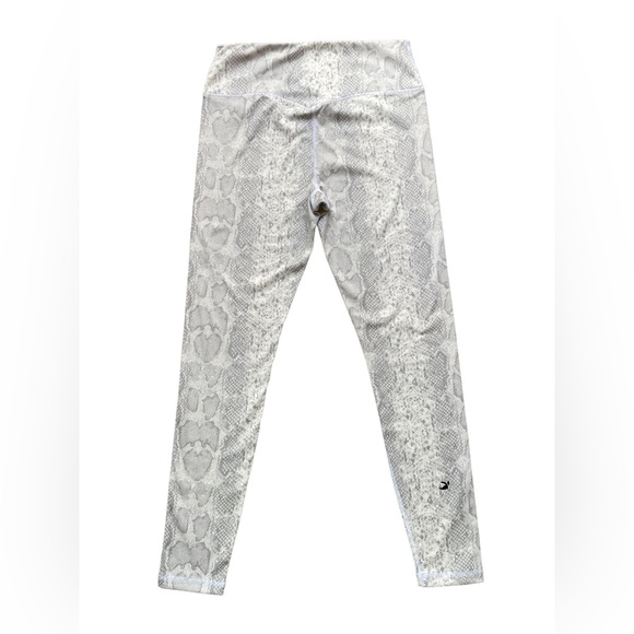 Glyder Athletic legging pants white gray snake print full length NWOT SzL - Picture 8 of 13